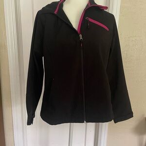 Women's Black and Pink Jacket